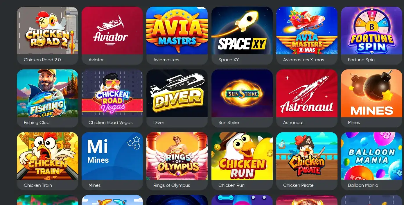 Интерфейс казино Вулкан Престиж с игровыми автоматами